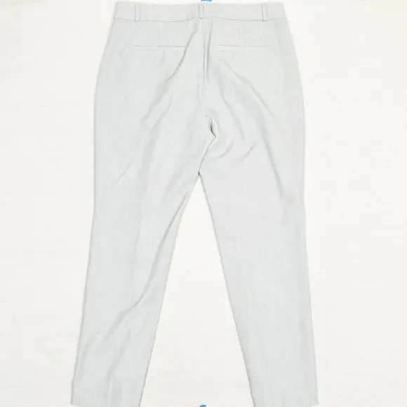 Banana Republic Women's Dress Pants Skinny Polyester Gray Size 10 Ryan Zip Solid - Picture 3 of 8